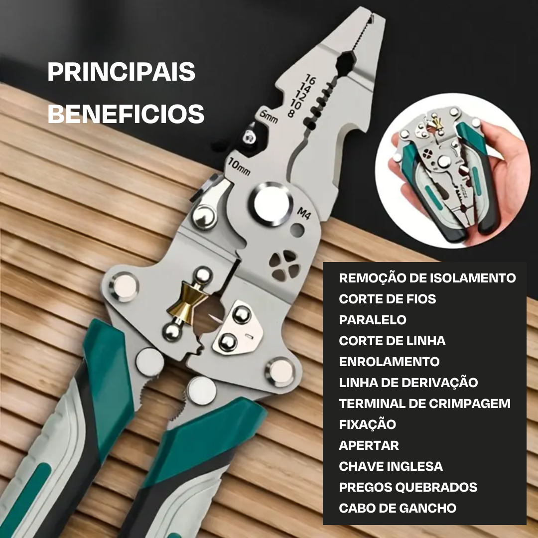Alicate Desencapador de Fios Multifuncional  - (Compre 1 Leve 2)
