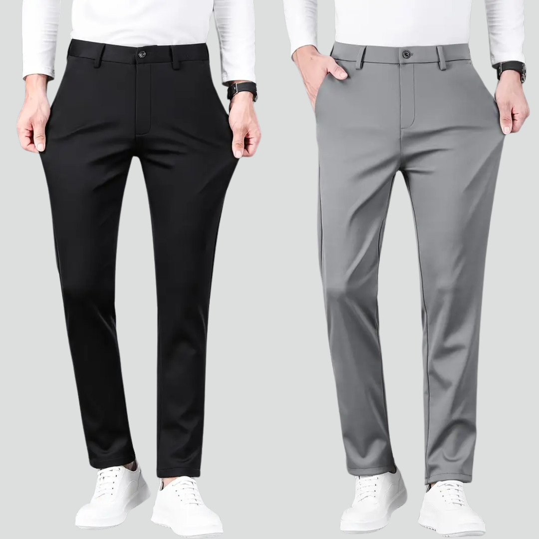 Calça Alfaiataria Malha Natural (Pague 1 Leve 2)