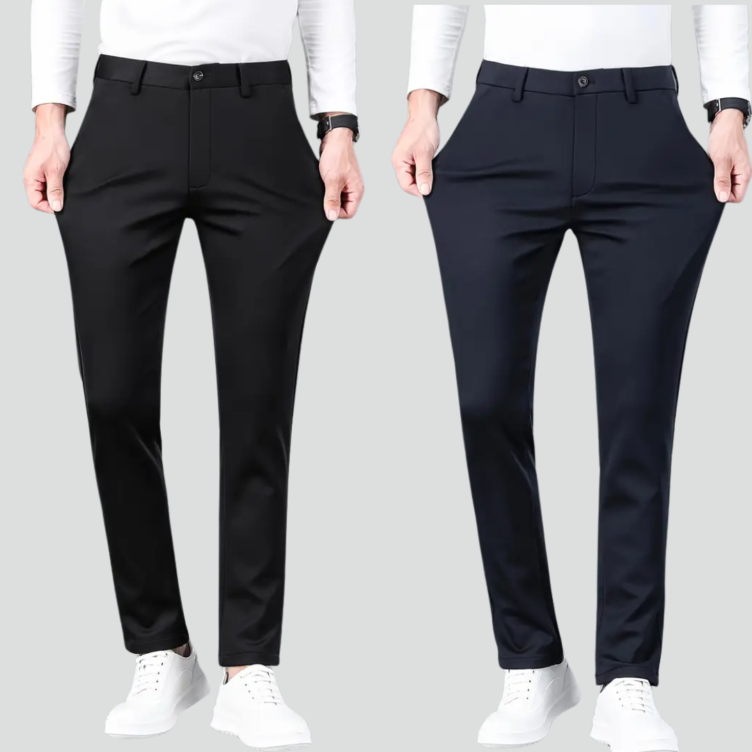 Calça Alfaiataria Malha Natural (Pague 1 Leve 2)