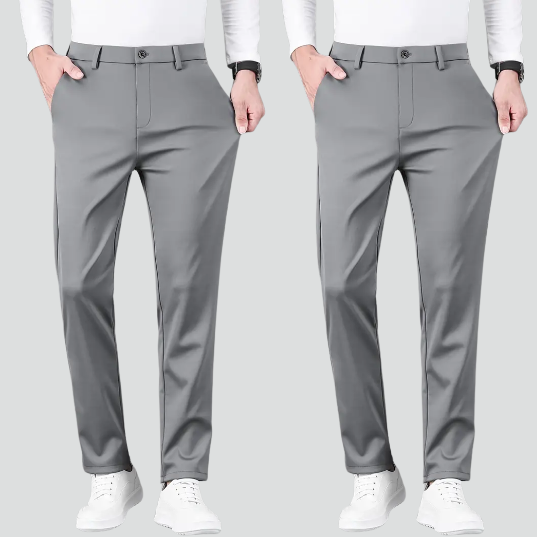 Calça Alfaiataria Malha Natural (Pague 1 Leve 2)