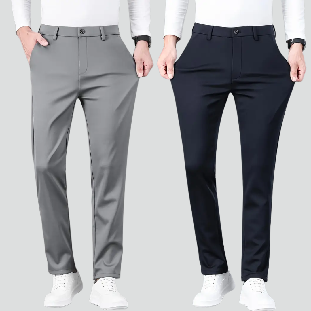 Calça Alfaiataria Malha Natural (Pague 1 Leve 2)