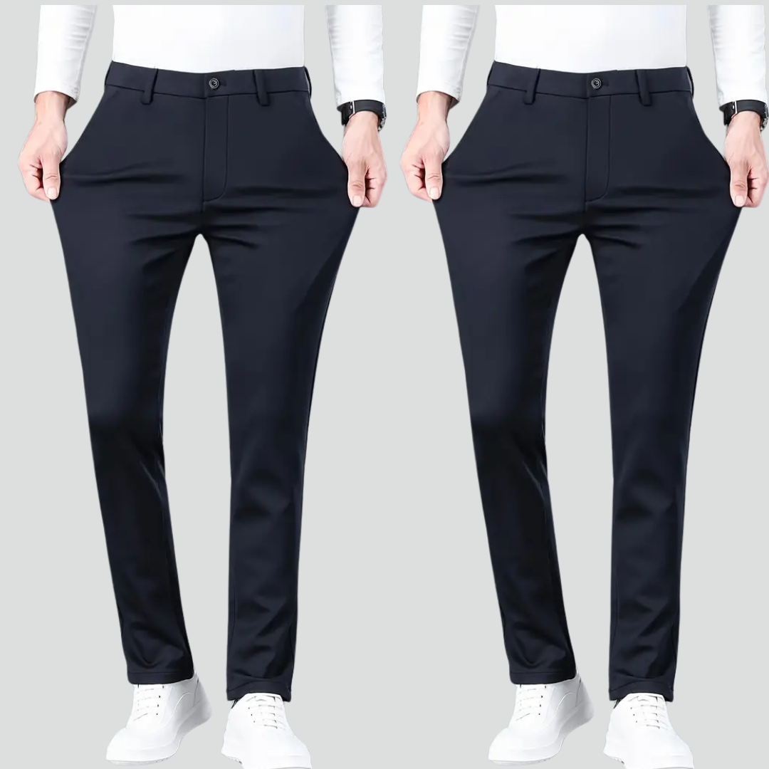 Calça Alfaiataria Malha Natural (Pague 1 Leve 2)