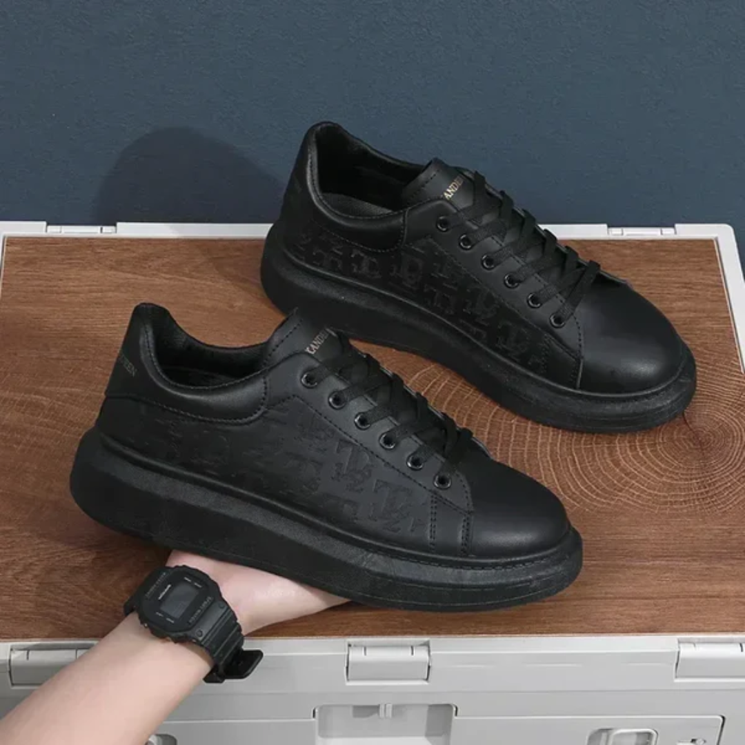 Tenis Zegna em Couro Masculino - (Fique 8cm mais alto!)