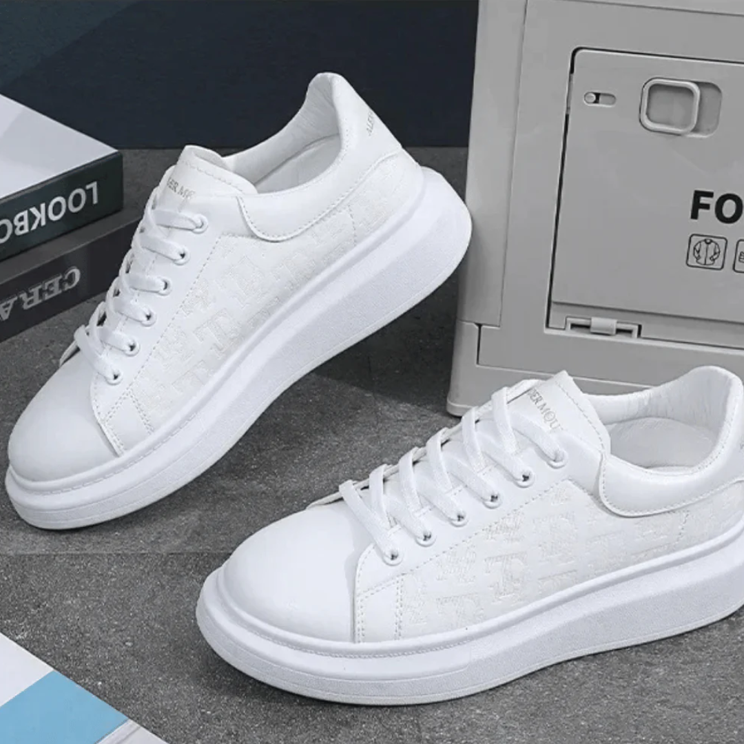 Tenis Zegna em Couro Masculino - (Fique 8cm mais alto!)
