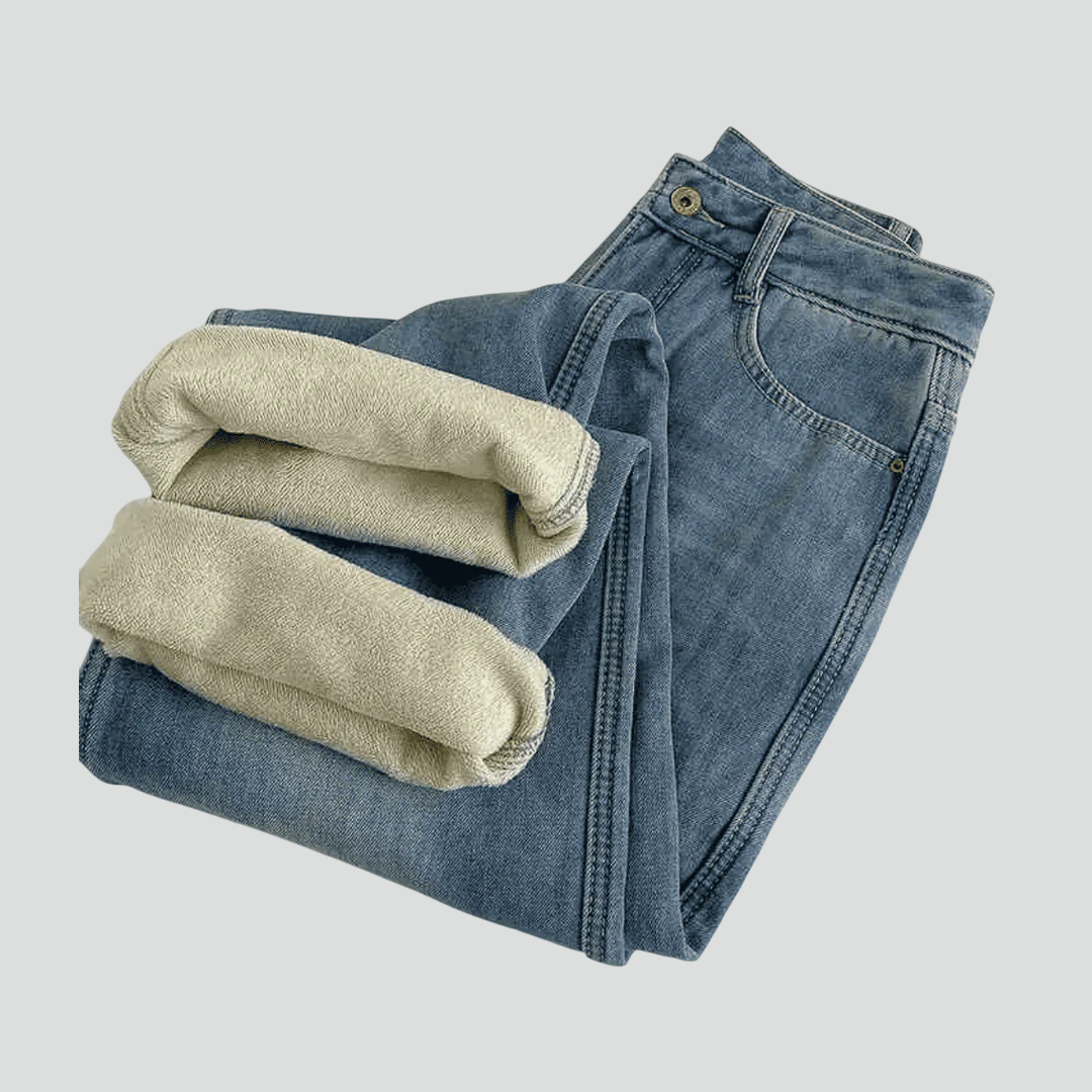 Calça Jeans Wide Leg Feminina Peluciada (Estoque Limitado)