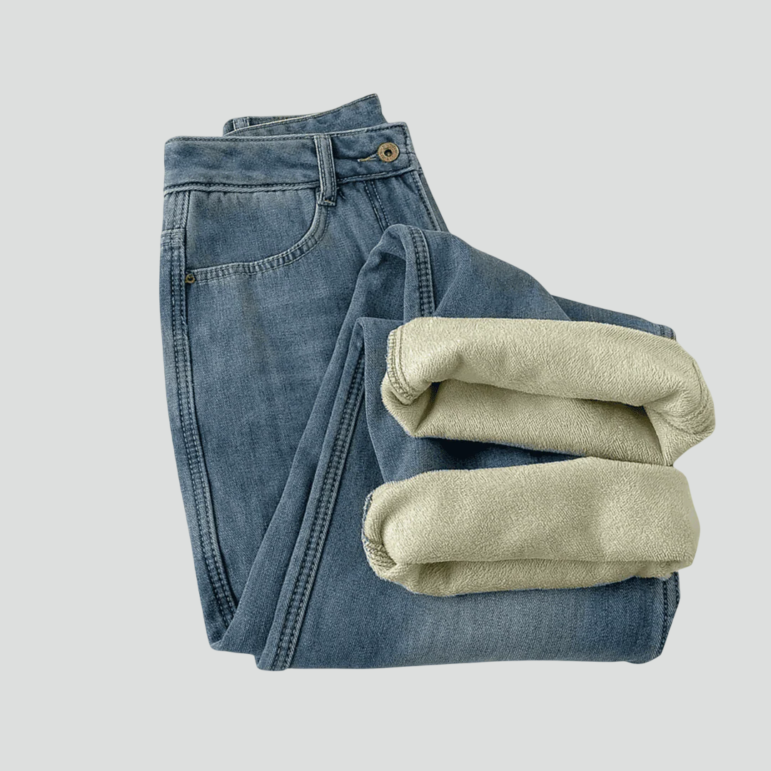 Calça Jeans Wide Leg Feminina Peluciada (Estoque Limitado)