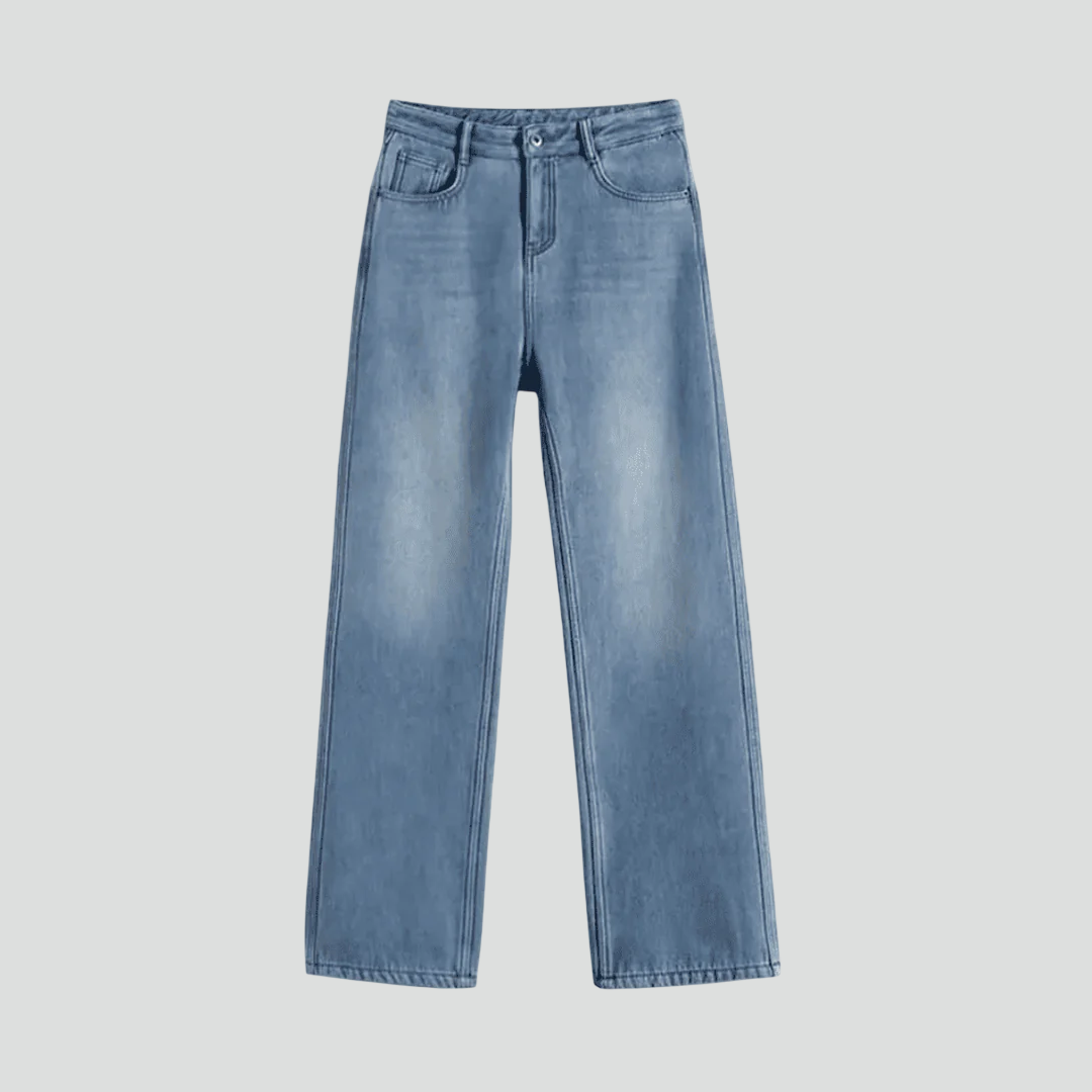 Calça Jeans Wide Leg Feminina Peluciada (Estoque Limitado)