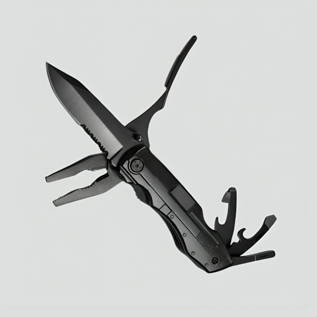 Signal Black® - Faca com Alicate Profissional Multitool 9 em 1 (+ Brinde Exclusivo)