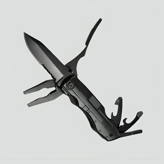 Signal Black® - Faca com Alicate Profissional Multitool 9 em 1 (+ Brinde Exclusivo)