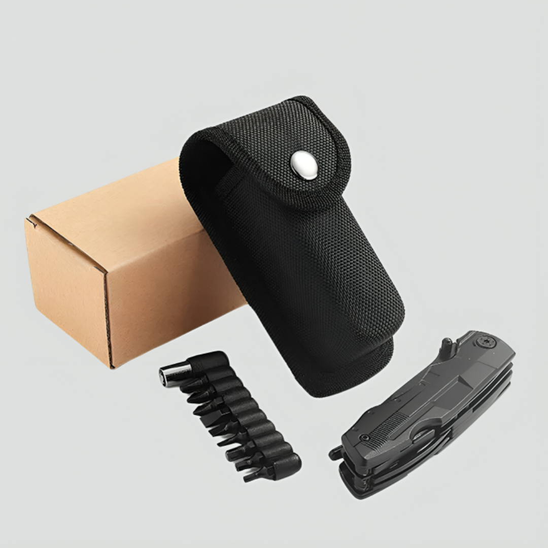 Signal Black® - Faca com Alicate Profissional Multitool 9 em 1 (+ Brinde Exclusivo)