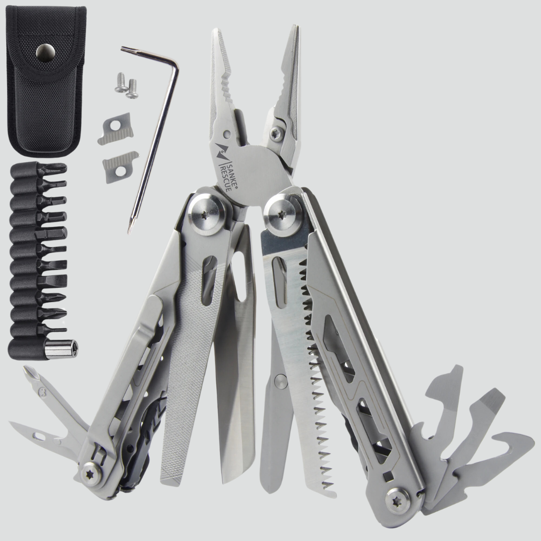 Wingman - Alicate Multitool 24 em 1 + 12 Conectores (+ BRINDES)