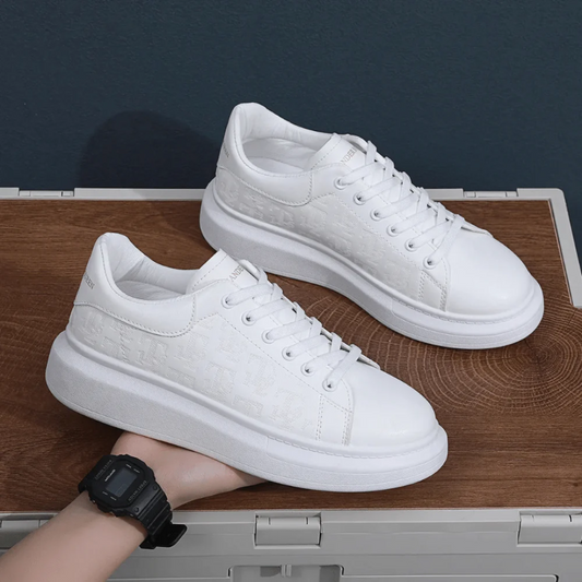 Tenis Zegna em Couro Masculino - (Fique 8cm mais alto!)